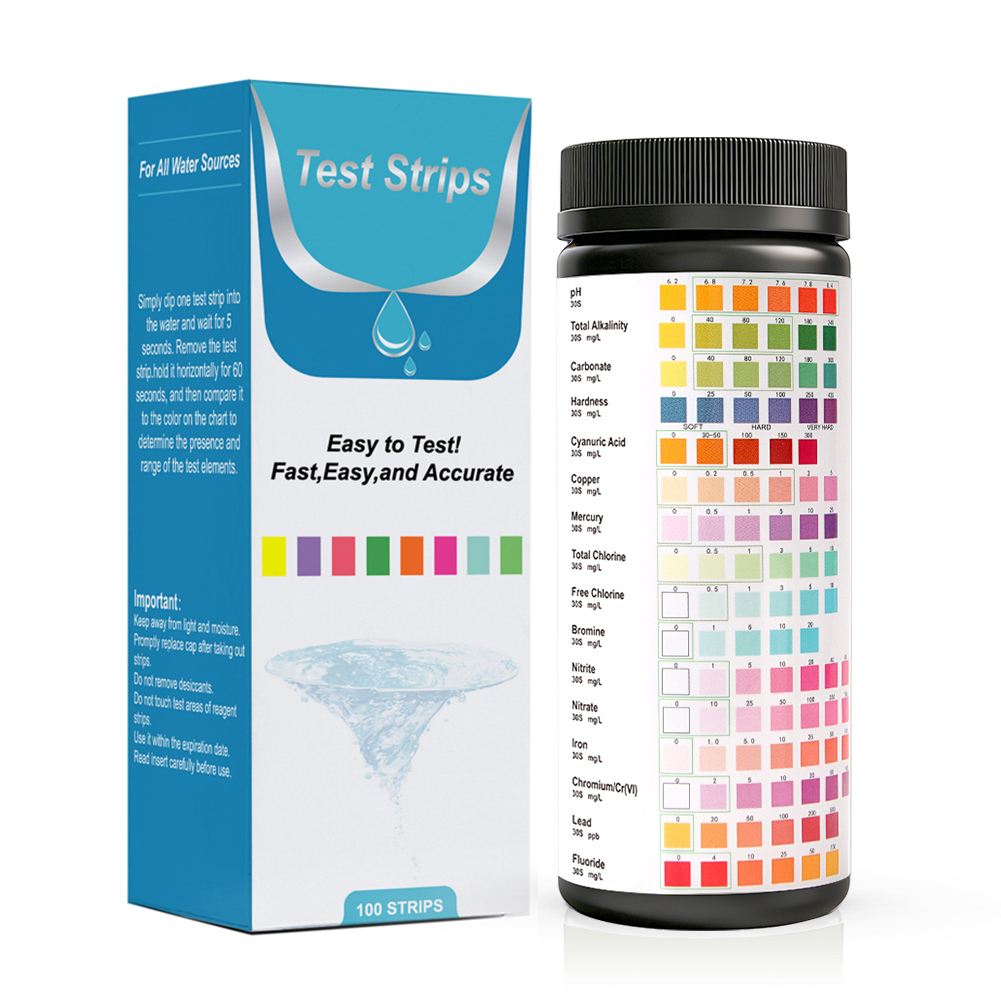 Marine Aquarium Water Testing - Yieryi 16-in-1 Wasserteststreifen 100 Stück Präzise