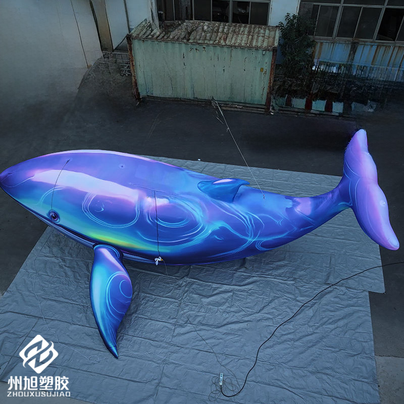 Aquarium Blue Marine - Aufblasbarer Blauwal, als dekoratives Element für