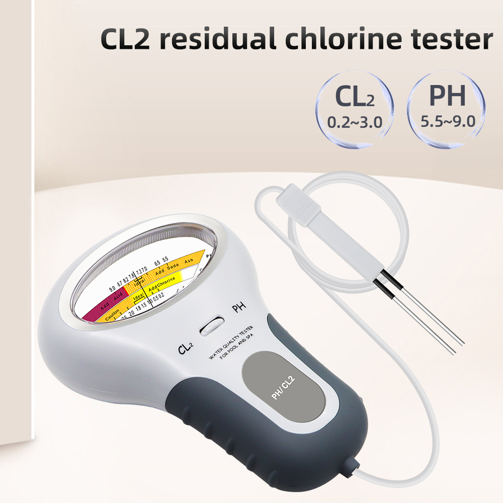 Marine Aquarium Water Testing - 2-in-1-Chlordetektor PH & CL2-Messgerät Schwimmbad Spa