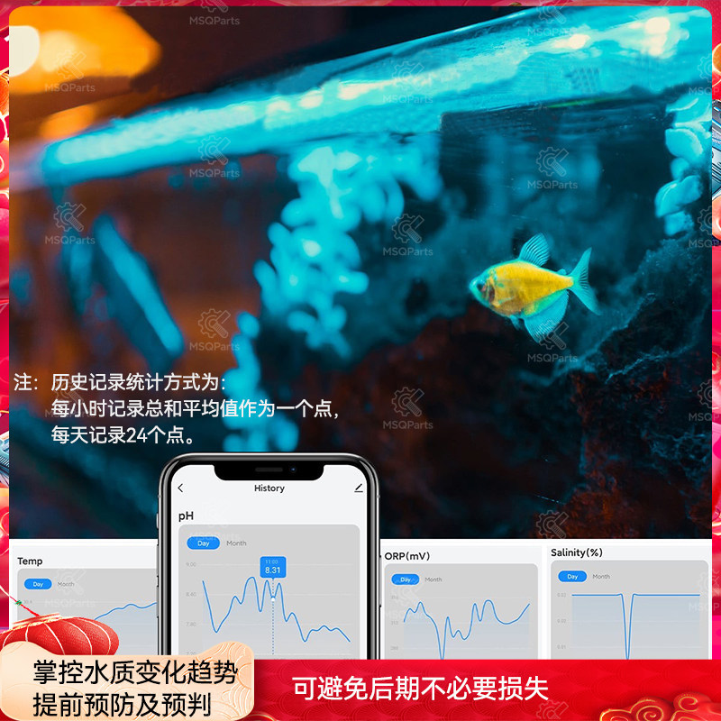 Aquarium-pH-Monitor, Salinität – Marine Aquarium Orp Bewertung und Preis