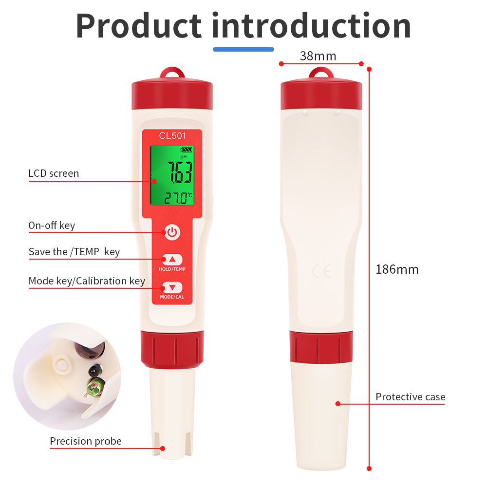 PH/CL2/H2/ORP/Temperaturmessge – Marine Aquarium Water Testing Bewertung und Preis