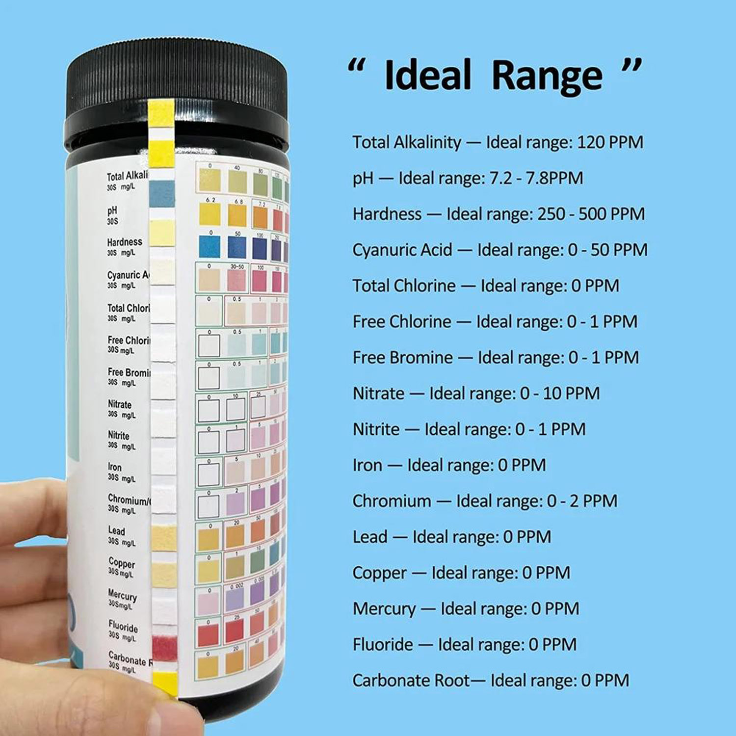 16-in-1 Wasserteststreifen, 10 – Marine Aquarium Water Testing Bewertung und Preis