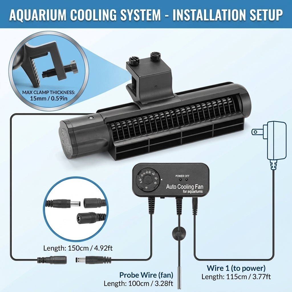 3W/4W Aquarium-Kühlventilator  – Marine Aquarium Temperature Bewertung und Preis