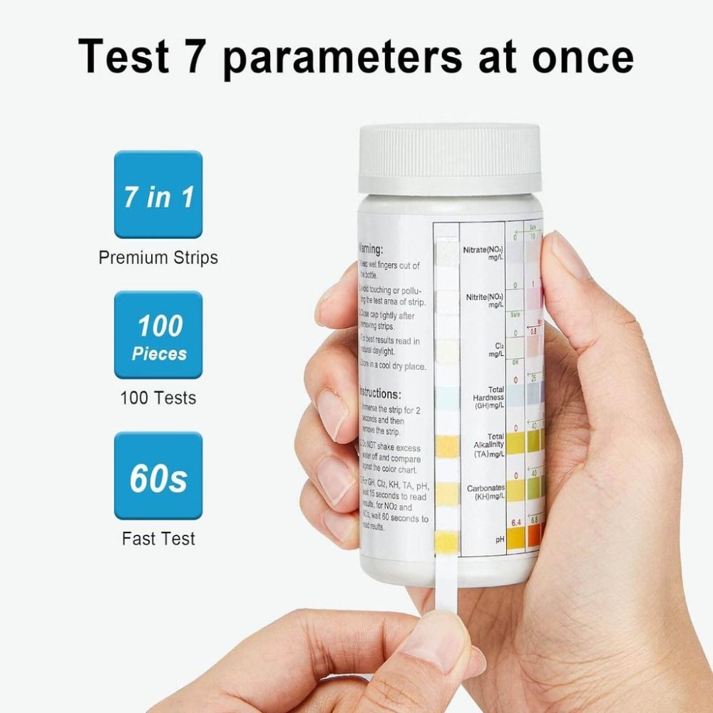 7 in 1 100 Stück Aquarium-Test – Marine Aquarium Water Testing Bewertung und Preis